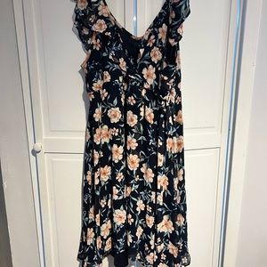 Torrid blue floral dress